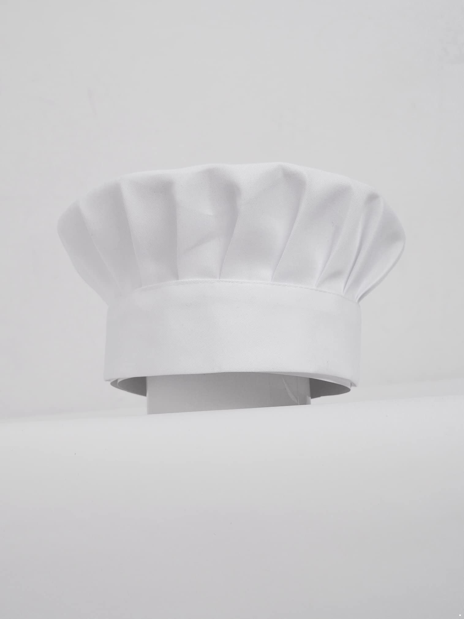 easyforever Chef Hat for Men&Women Adult Adjustable Elastic Baker Restaurant Kitchen Cooking Chef Cap White One Size