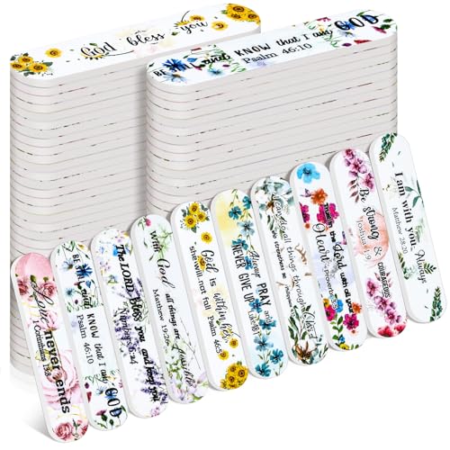 50 Pack Christian Gifts for Women, Scripture Mini Nail Files