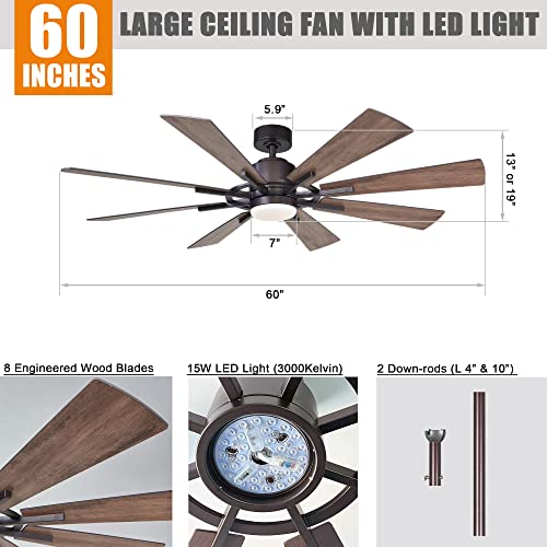 Ceiling-Fans-with-Lights-and-Remote-60-Inch-Farmhouse-Chandelier-Ceiling-Fan-for-Bedroom-Flush-Lighting-Ceiling-Fans-Outdoor-Indoor-8-Reversible-Blades-DC-Motor-Noiseless-ETL-Oil-Rubbed-Bronze Ceiling Fans with Lights and Remote 60 Inch Farmhouse Chandelier Ceiling Fan for Bedroom Flush Lighting Ceiling Fans Outdoor Indoor 8 Reversible Blades DC Motor Noiseless ETL Oil Rubbed Bronze