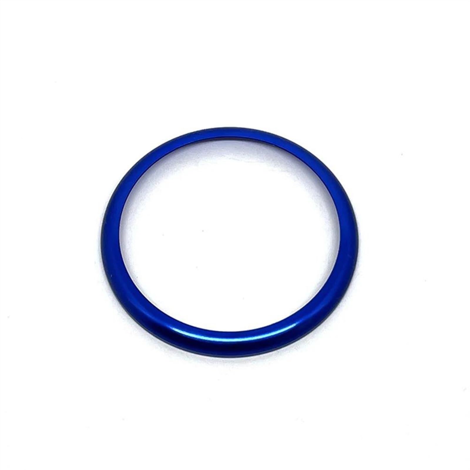 Csspdm Blu Aluminum Alloy Car Center Console Multimedia Knob Ring Button Sticker Trim For 5 Series G30 X3 G01 2018-2021(Blu)