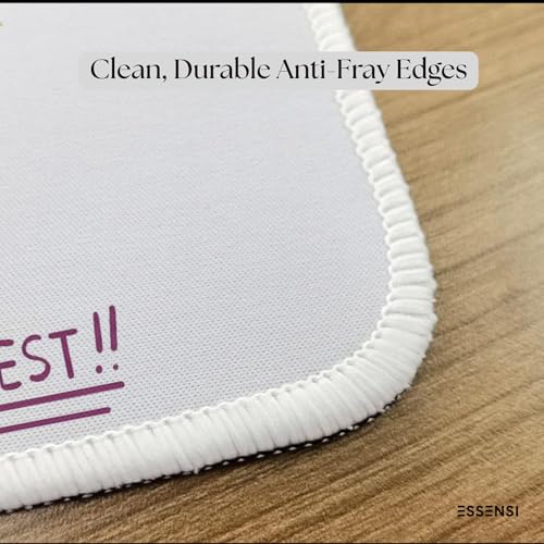 Image of Mouse Pad for Laptop & Desktop | 9x7 Inch Anti-Fray Stitched Edges | Non-Slip Rubber Base | Desk Setup Accessory for Students, Gamers & Professionals (Stressed)