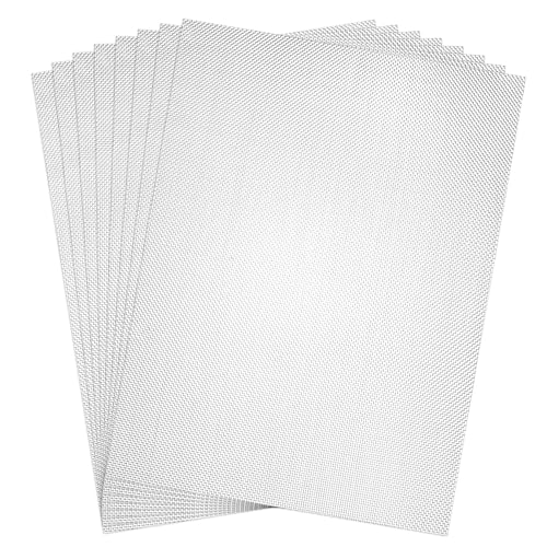 Pack de 8 grilles en fil métallique 304 (20 mailles) 30x21 cm, grilles de ventilation, maille fine...