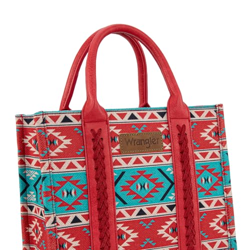 Image of Wrangler Aztec Tote Bag for Women Boho Shoulder Purses and Handbags