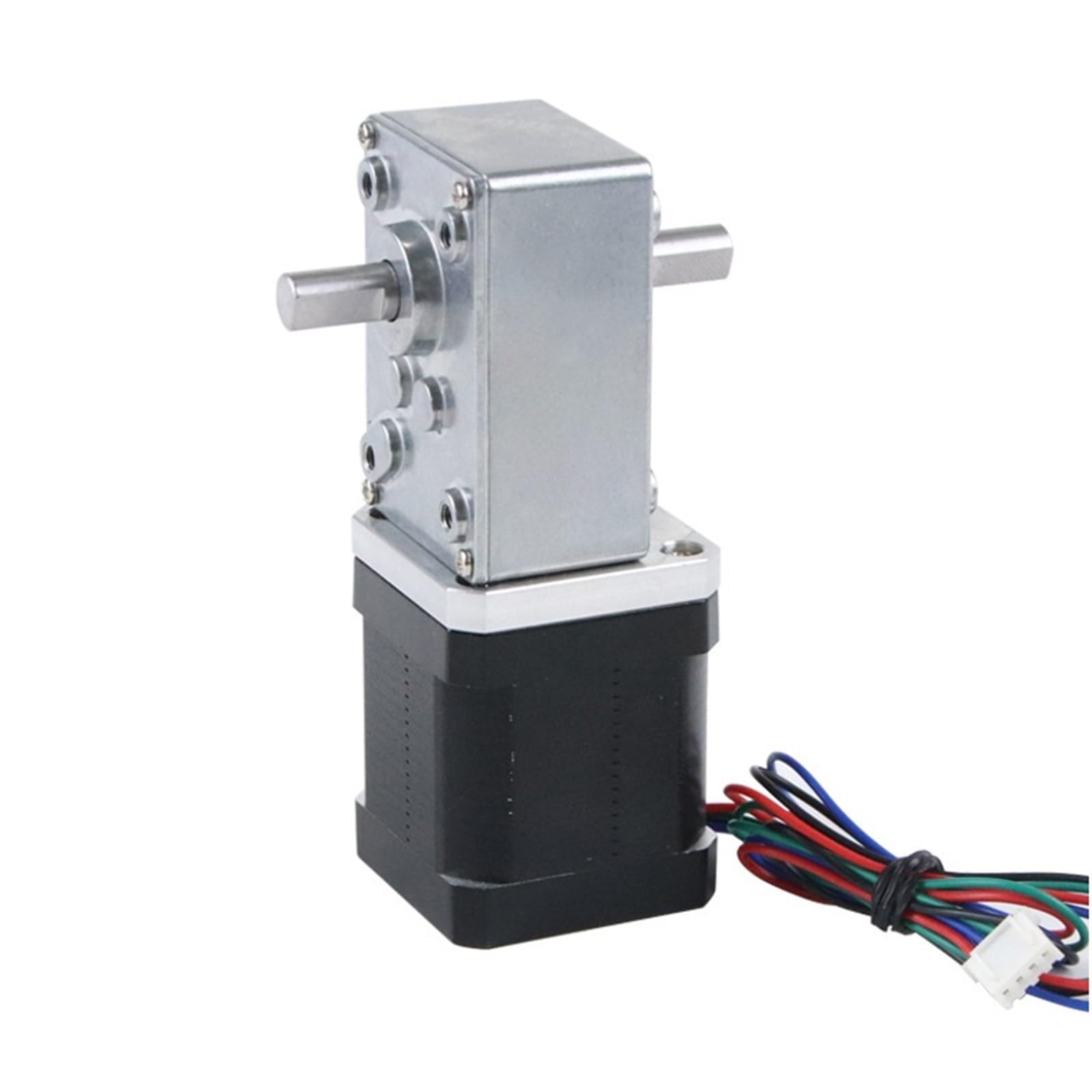 GTPBAO Treibersteuerung 1,8 Grad 1,7 A 2-Phasen-4-Draht-42-mm-Extruder-Getriebeschrittmotor 1:100 1:200 1:290 Übersetzungsverhältnis Schneckengetriebe Nema 17-Schrittmotor CNC Maschine(1:100)