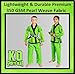 KO Sports Gear – Kids Gi Uniform Set, BJJ Jiu Jitsu Gi, Kimono and Pants, Pre-Shrunk (Green, M1)
