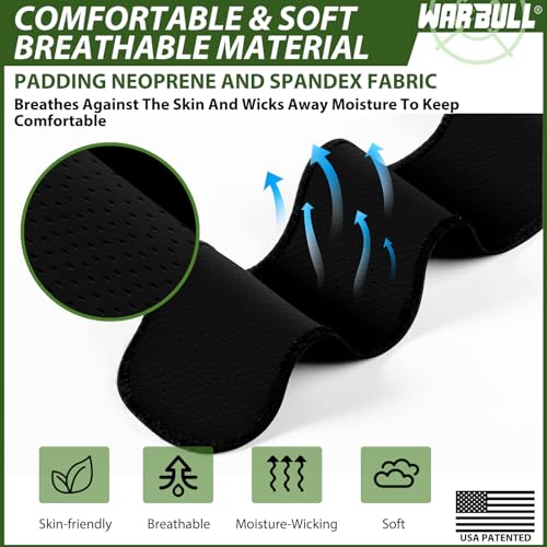 WarBull Belly Band Holster for Men and Women - Concealed Carry with Zip Pocket, Removable Pouches, and Breathable Neoprene for Most Pistols and Revolvers