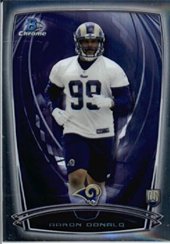 2014 Bowman Chrome Football Rookie Card #199 Aaron Donald - St. Louis Rams MINT