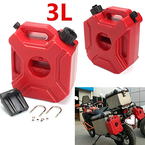 Fuel tank Portable Jerry Can Gas Fuel Tank Plastic Petrol Car Gokart Spare Container Gasoline Petrol Tanks Canister ATV UTV Motorcycle For storing oil (Color : Red)