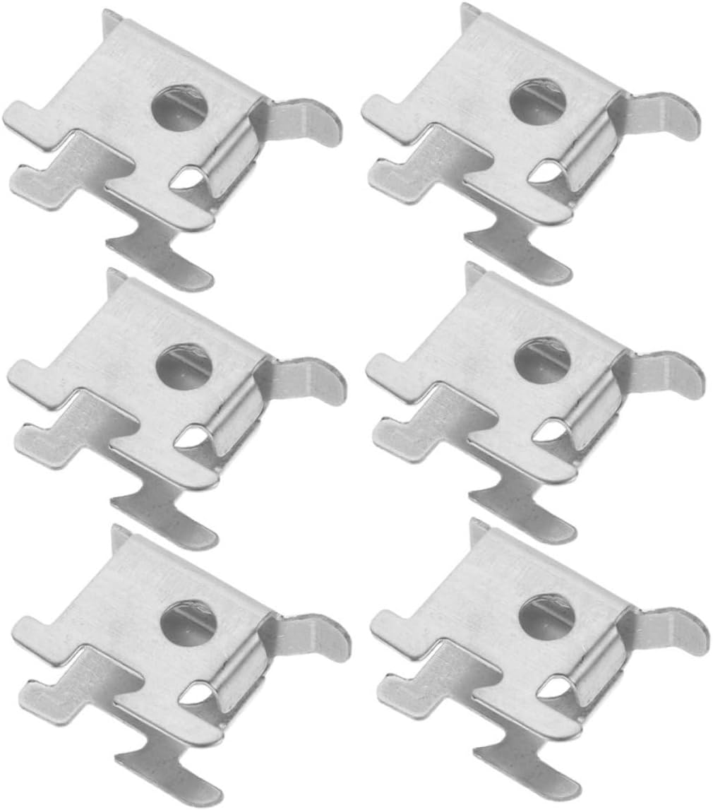 POPETPOP 6pcs Freezer Shelf Clip Replacement for Refrigerator Sturdy Shelf Clips Easy Install