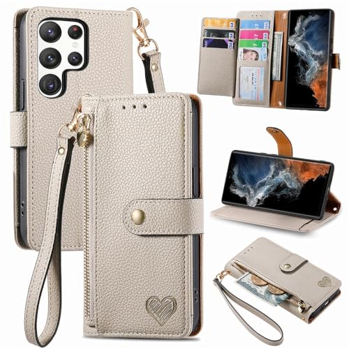 Étui Samsung S24 FE flip back gris parfait pour voyager léger et travailler