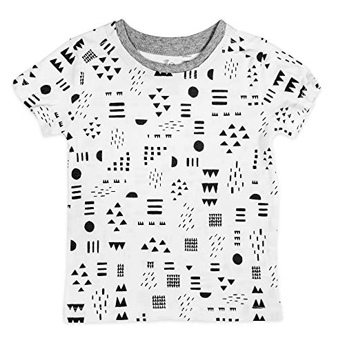 Image of HonestBaby Baby Toddler & Kids' 100% Organic Cotton Short Sleeve T-Shirts (10-Pack)