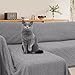 HOMERILLA Sectional Couch Covers 2 Pieces L Shaped Sofa Cover for Sectional Couch L Shape Washable Blanket Furniture Protector for Pets Dogs (Dark Grey, X-Large)