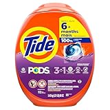 Tide PODS laundry detergent pacs, 3-in-1 Stain Remover, Odor Fighter, Color Protector, 112 Count, HE compatible, Spring Meadow Scent