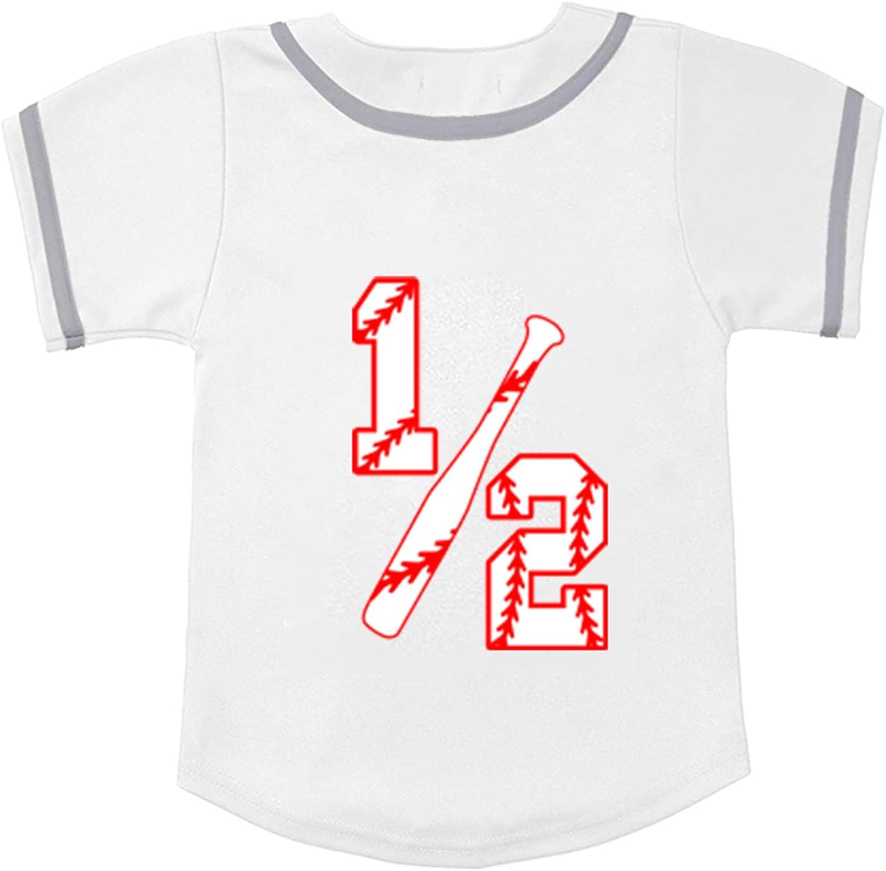 BAICAIYU Half Birthday Outfit 1/2 Baby Baseball Jersey and Socks 2 Pcs Suit Boys' Softball Shirt Sports Toddler Clothing
