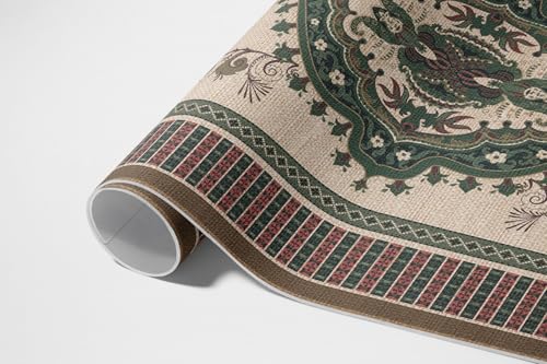 Tapis en vinyle 150x225 cm rectangle à motif géométrie colorée