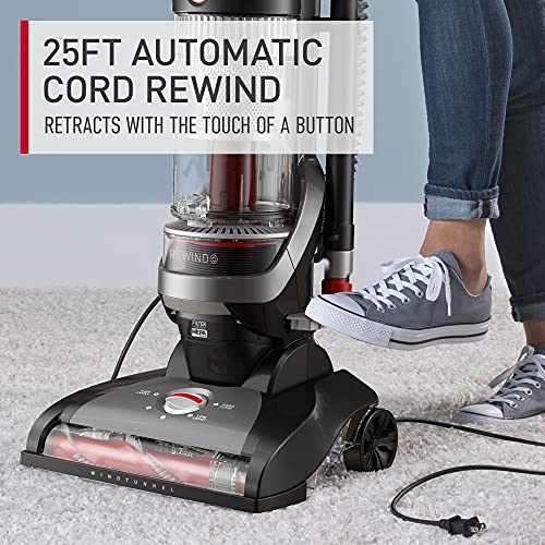 Hoover-WindTunnel-Whole-House-Rewind-Corded-Bagless-Upright-Vacuum-Cleaner-For-Carpet-and-Hard-Floors-UH71350V-Black