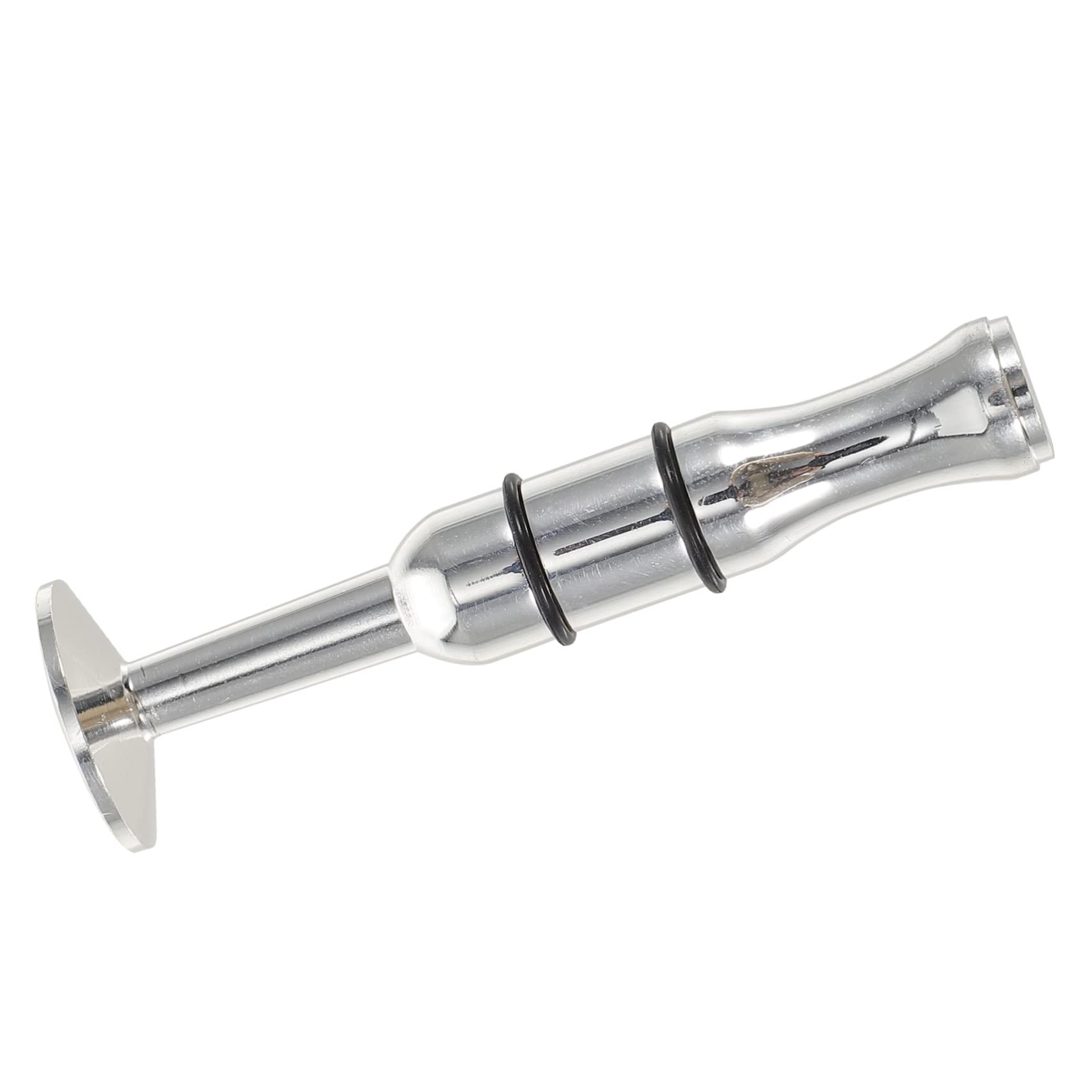 Toyvian Silver Trumpet Mouthpiece Exerciser for Beginners Compatible Saxophone and Flute Brass Lip Strength Trainer for Trumpeters and