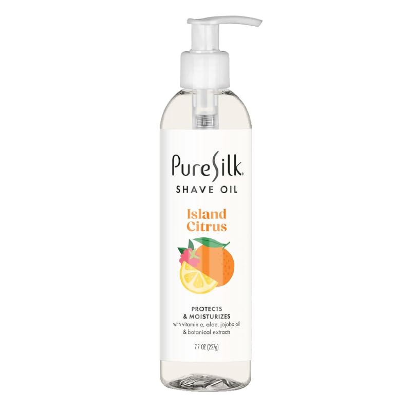 Óleo de barbear Pure Silk Island Citrus, 227 mL