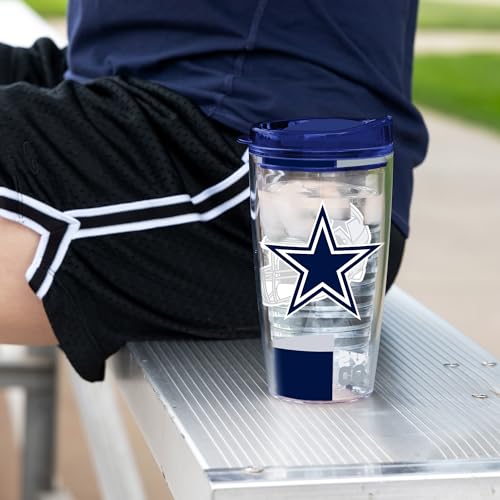 Image of Rico Industries NFL Football Double Wall Classic 16oz Or 20oz Tritan Tumbler W Lid