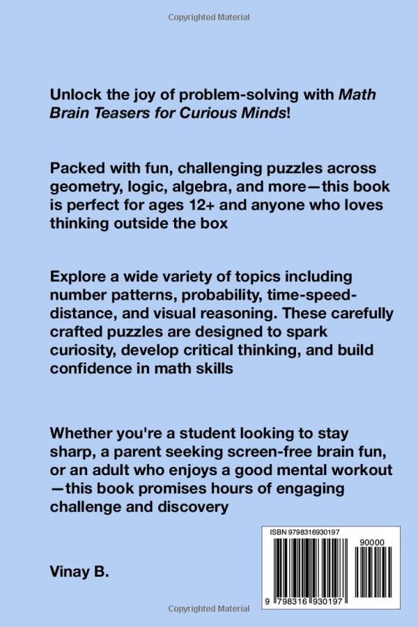 Math Brain Teasers for Smart Kids Ages 12+: Challenging and Fun Puzzles to Boost Logic, Problem-Solving, and Critical Thinking image 3