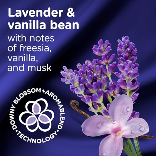 Image of Downy Infusions CALM Liquid Fabric Softener, Soothing Lavender And Vanilla Bean, 56 Fl Oz, Fabric Conditioner For Softness And Scent, Pack of 2