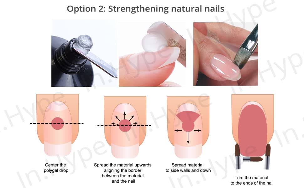 Miniatura 3 de IN.HYPE AcryGelGel de acrílico para extensión de uñas de gel de poli (blanco lechoso)