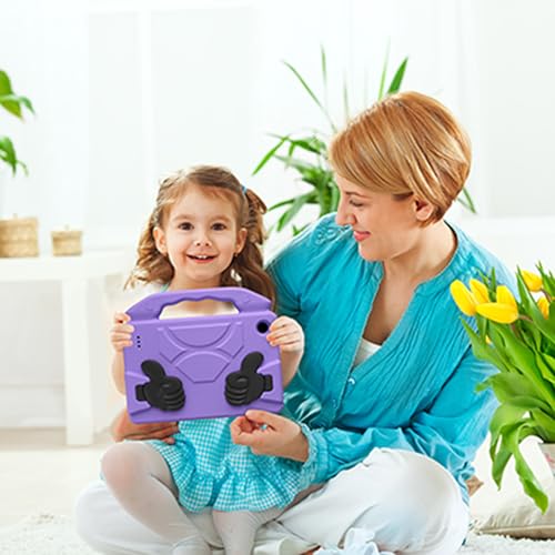 Étui tablette HD7 cassée évitée grâce à la coque EVA antichoc violette - 7