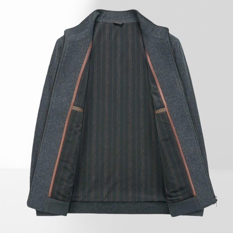 Abrigo de lana casual para mediana edad ideal en reuniones ejecutivas y trayectos de invierno 5