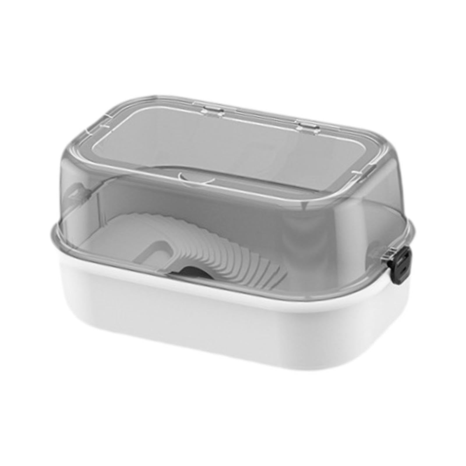 Turtle bathing tub antiescapes con rampa de descanso y comedero limpio