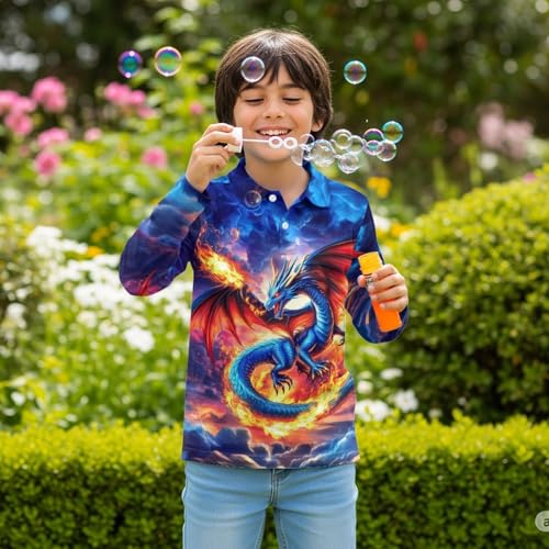 HUIACONG Kids Shirts for Boys Girls Long Sleeve Tops for Children4