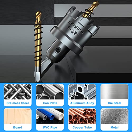 4-Piece Tct Hole Saw Kit, Tungsten Carbide Tipped Hole Cutter Set With Titanium-Plated Pilot Drill Bit For Hard Metal, Stainless Steel, Wood, Plastic #TOP3