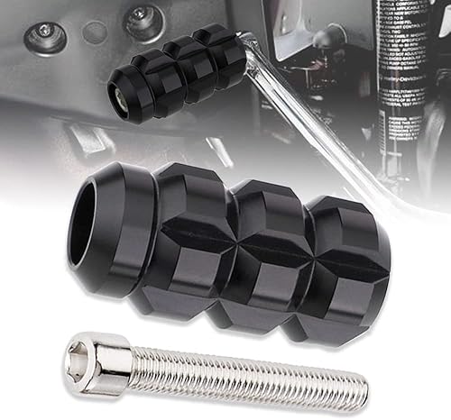 Vista 33 de TSUNG Palanca de cambios para motocicleta, palancas de palanca de cambios negra/cromada CNC compatibles con Harley Davidson Sportster Touring