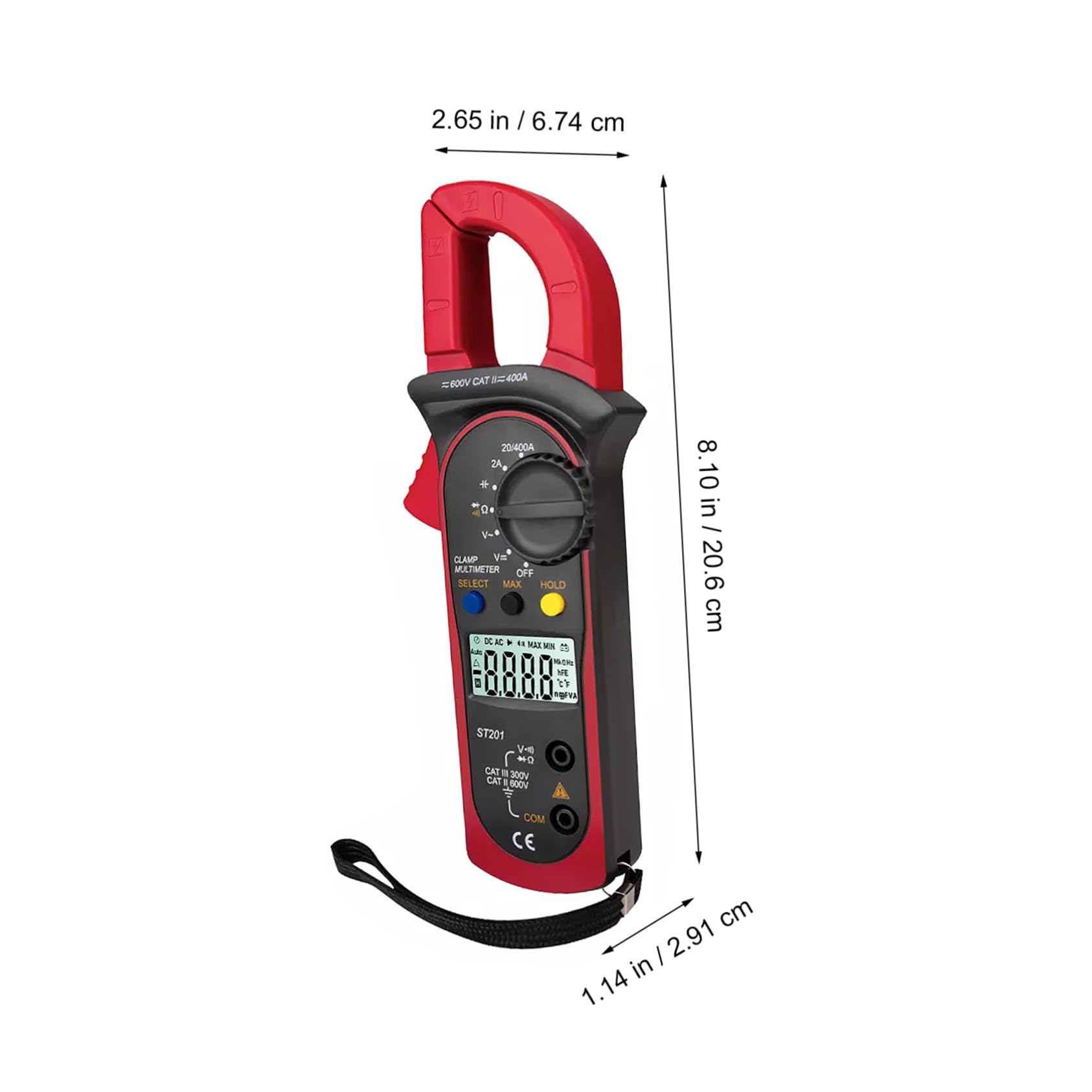 FUNOMOCYA Precision Measurement Clamp Meter Clamp Multimeter Digital Voltage Tester Ohm Diode Test Portable Electric Meter