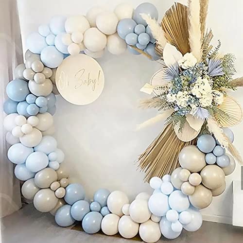 NCONCO Soporte redondo para telón de fondo, marco de arco redondo, base de globos, soporte para guirnalda de globos para boda, cumpleaños, día de San Valentín, baby shower, decoración de fiesta