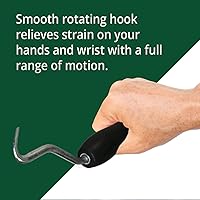 Vista 4 de WOLF - Herramienta manual para atar atar con gancho de acero giratorio suave y mango de plástico contorneado, 7 pulgadas, torcedor de alambre