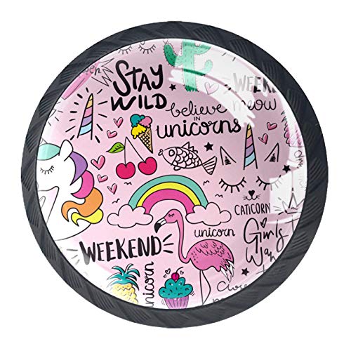 Boutons de placard arc-en-ciel et licorne pour customiser une commode - 3