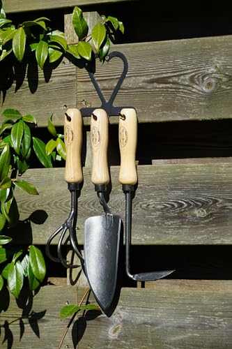 Juego de jardinería DeWit 3 herramientas con soporte miniatura 3