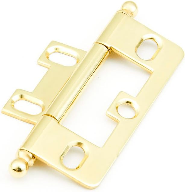 Schaub 3 in. (76mm) Hinge, Polished Brass - 1100B-03