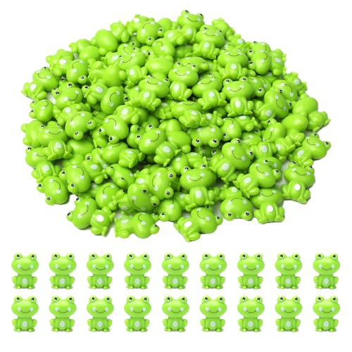 FXMHEHBB 200 Pack Mini Green Frogs