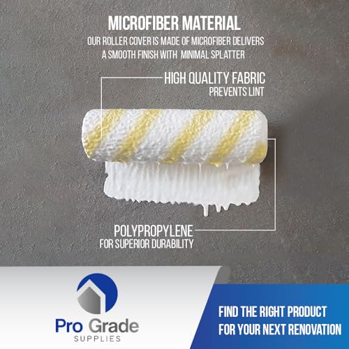 Pro Grade - Paint Roller Covers - 1/2 X 9 Inch Microfiber 5 Pack - Image 4