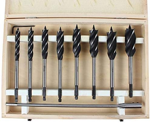 10Pcs/Set Fast Cut Auger 10-25Mm Drill Bit Set Wood Carpenter Joiner Tool Drill Bit Compatible with Wood Cut Suit Compatible with Woodworking Leunlee