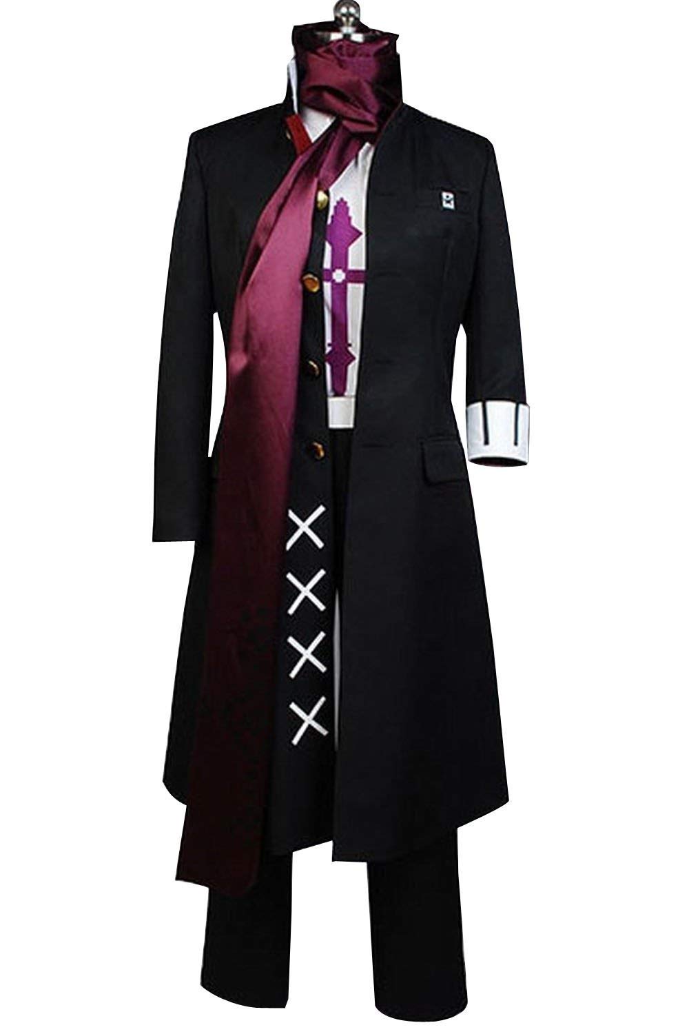 Gundam Tanaka Cosplay Costume Black Long Coat Full Set Suit Outfit Uniform