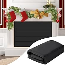 UQM Fireplace Cover, Magnetic Fireplace Blocker Blanket Stops Heat Loss, Indoor Fireplace Draft Stopper Save Energy, Magnetic Fireplace Draft Cover for Iron Fireplace Frame 33"x29"