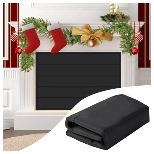 Fireplace Cover, Magnetic Fireplace Blocker Blanket Stops Heat Loss, Indoor Fireplace Draft Stopper Save Energy, Magnetic Fireplace Draft Cover for Iron Fireplace Frame(39" W x 32" H)