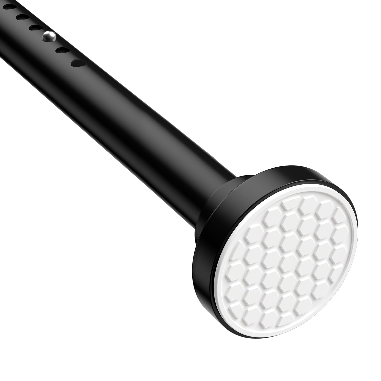 MEXAU Black Shower Curtain Rod 40-183 Inch
