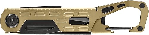 Gerber Gear Stake Out Multiherramienta 11 en 1 - Hoja de borde liso de 2.2 pulgadas, extractor de estacas para tienda, transporte de mosquetón,