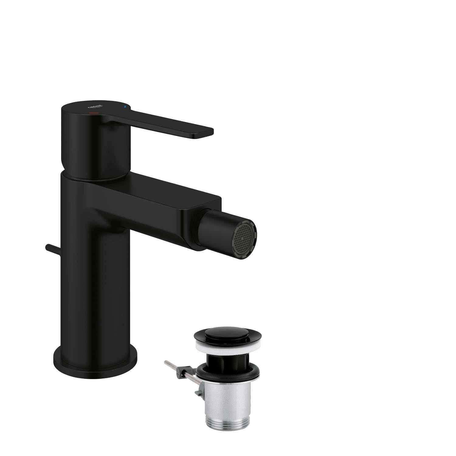 Mitigeur de bidet GROHE Lineare S noir mat : l'élégance minimaliste pour votre salle de bain