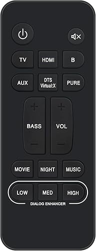 RC-1251 Replacement Remote fit for Denon Soundbar RC-1242 RC
