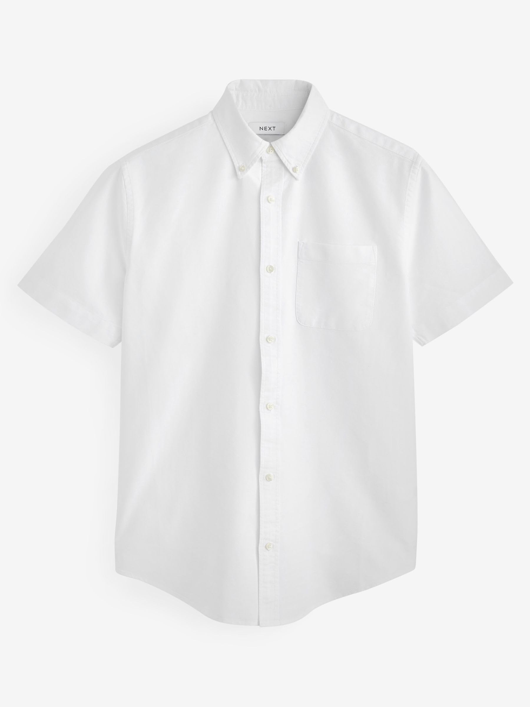 NEXT Hombres Pack de 3 Camisas Oxford de Manga Corta 100% algodón