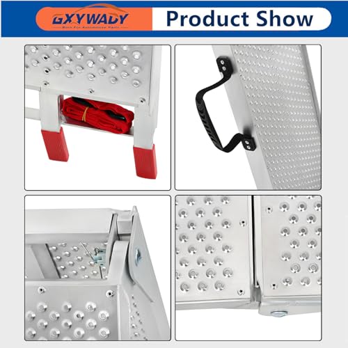 Rampa plegable de aluminio de 7.5 pies para motocicletas miniatura 4